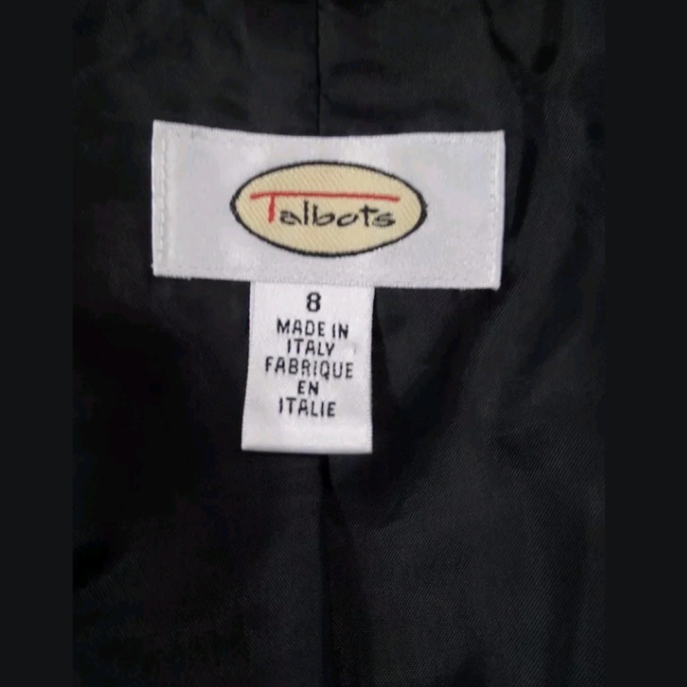 Talbots Blazer 8 Houndstooth Wool Lined From Italy - image 4